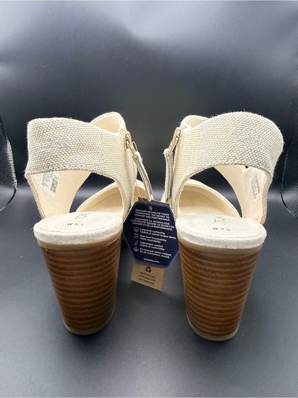 TOMS - Women’s Majorca Closed Toe Wedge Heels - Picture 3 of 8